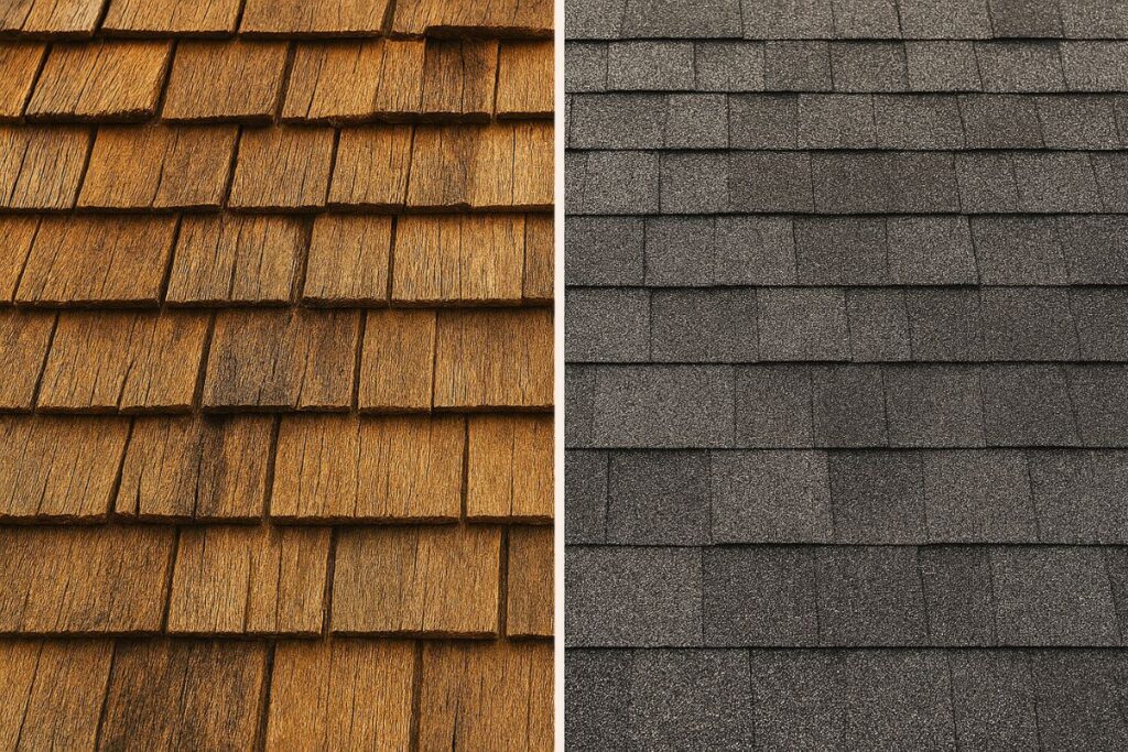 A photo of Shake Roof vs Shingle Roof